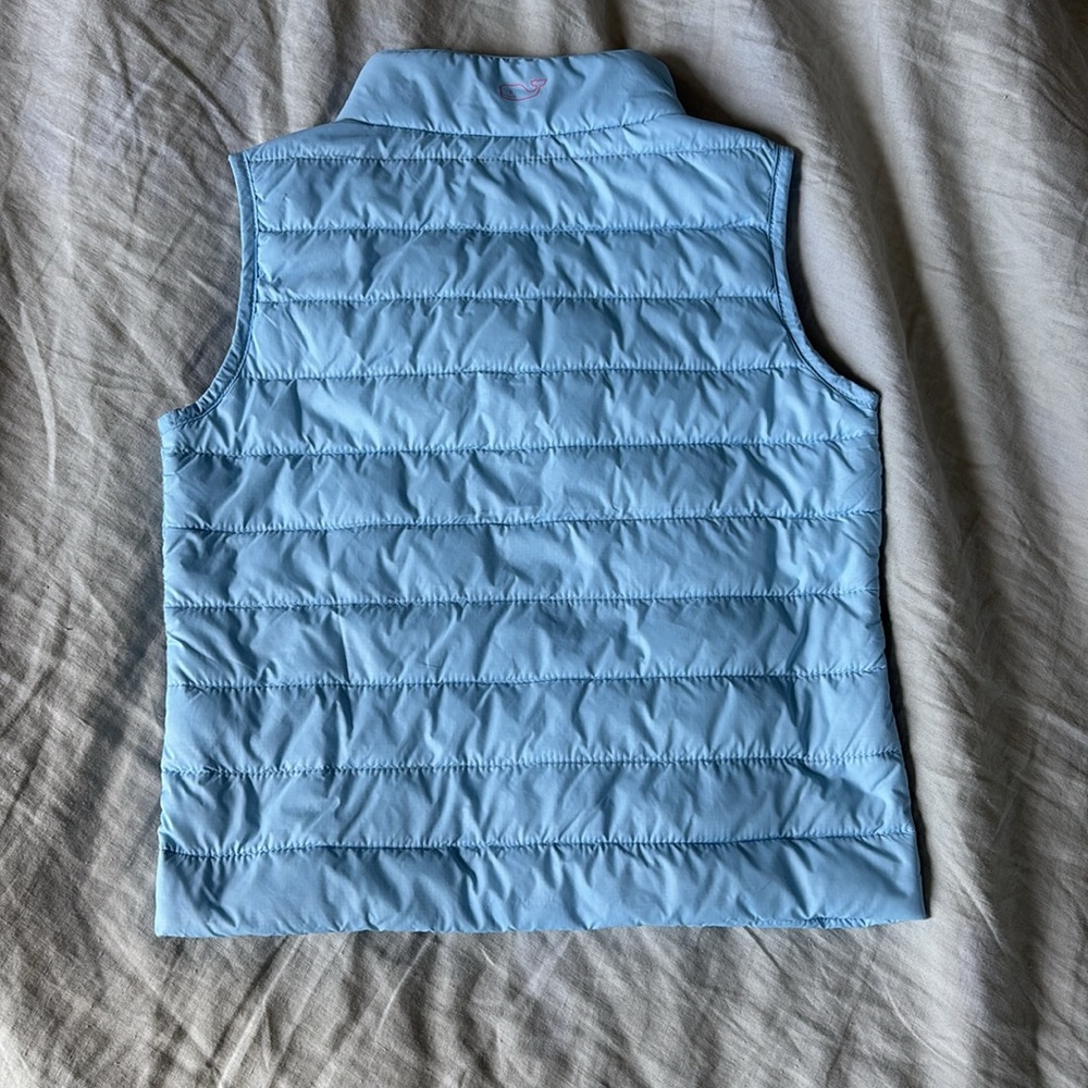 Vineyard Vines Sky Blue Puffer Vest - Picture 3 of 4